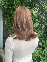 アールヘアーデザイン 千種(r hair design)&nbsp;ゆるふわロングベージュカラーブリーチしない透明感カラー