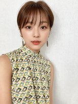 アドラーブル 長岡リップス旭岡店(adorable)&nbsp;韓国風レイヤーカットアッシュベージュ透明感カラー前髪あり