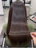 20代 うる艶ストレート+チョコレートカラー