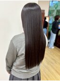 髪質改善トリートメント ロングストレート 黒髪 艶髪 20代30代