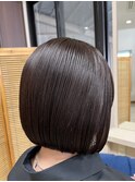 【チョコレートカラー×ボブ】