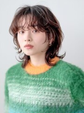 シヨン(ciyon.) 【大分市】大人可愛いくびれウルフ×透け感バング