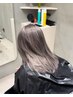 グレージュ系2ブリーチ+カラー