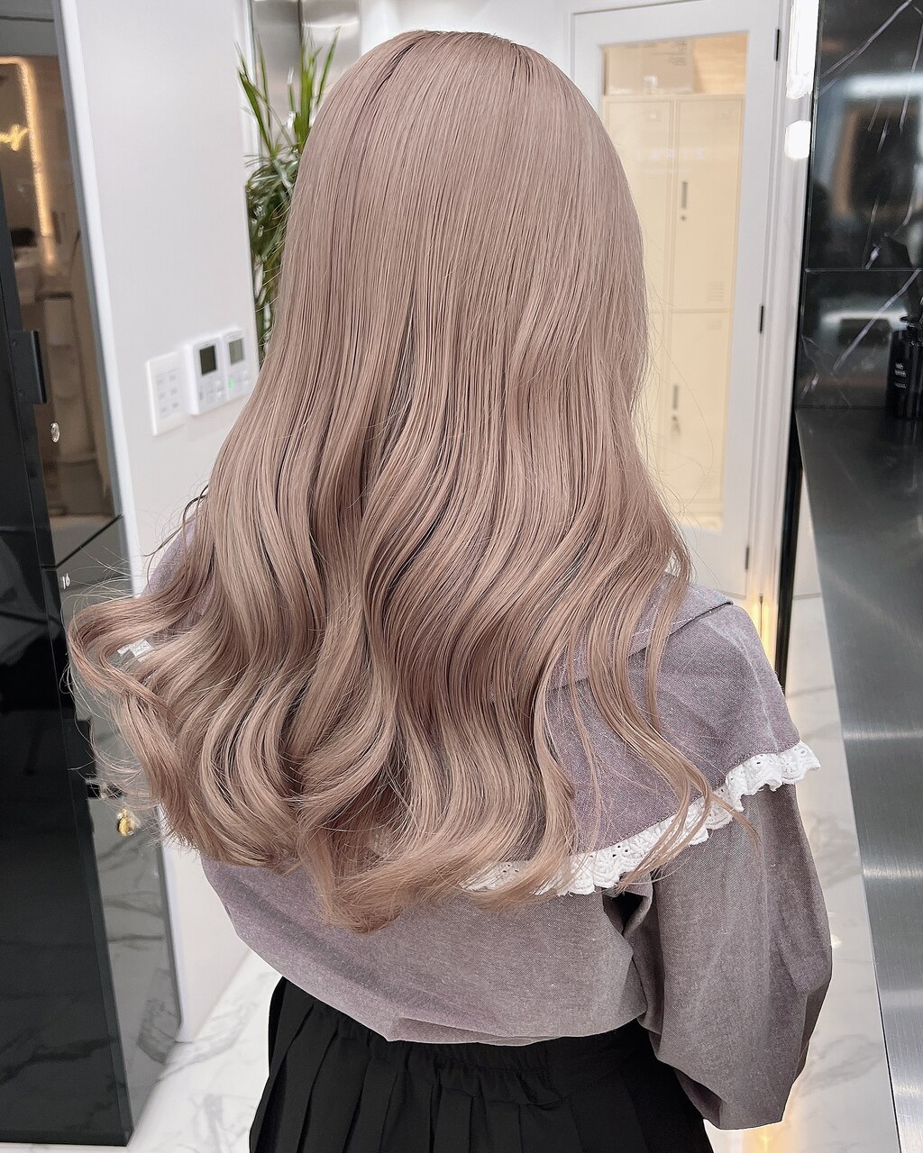 ミルクティー/ベージュ/ダブルカラー/髪質改善/韓国：L256299956