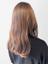 ロカ バイ ティアトロ ヘア サロン(ROCA by teatro hair salon)&nbsp;セミロング ブラウンベージュ 美髪 透明感カラー 30代 髪質改善