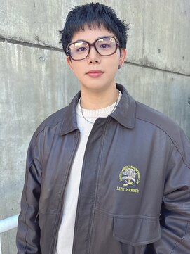 メンズ/スパイキーショート/ツイストパーマ