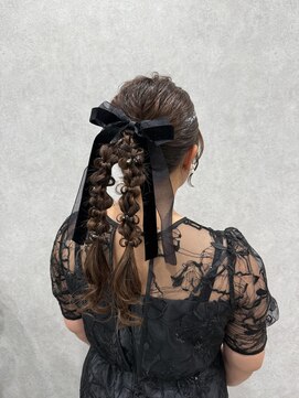 レイズアンダーバーホワイト(RAISE by _WHITE) セット/艶髪/結婚式ヘアセット/大分美容室/10代20代30代