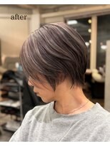 アトレ 南堀江店(attrait) コントラストアッシュハイライト