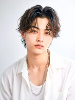 メンズイケメンパラダイス(Men'sイケメンパラダイス)&nbsp;メンズマッシュセンターパート/韓国ツーブロックMen's