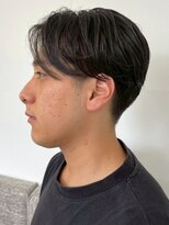 ラギッド 大野城店(RUGGED) 前髪パーマ ツーブロック 毛流れパーマ 刈り上げ ショート