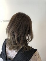 デザインフォーヘアー(De:sign for Hair) 【透明感カラー】ヴァレイヤージュ×パールグレー