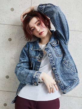 ヘアサロン ドットプラス 町田店(dot. plus) ショート×レッドヘア