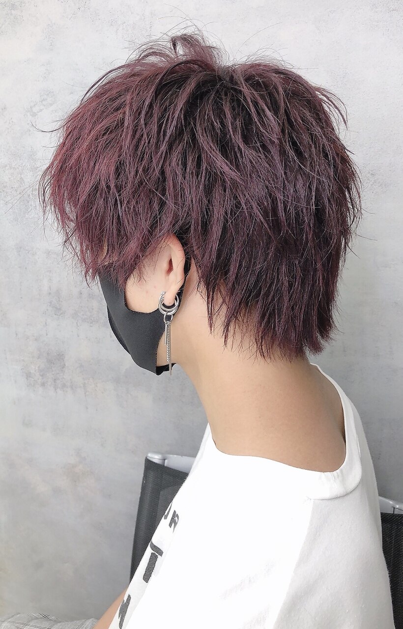 NEXT shizuoka 竹田】ブリーチなしダブルカラー×カシスレッド