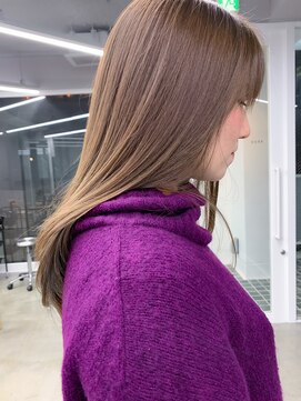 ヌード(nude) 【nude仲井】ブリーチなし◎ミルクティーベージュ/ミディアム