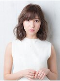 〈Baden西谷店〉Aラインボブナチュラルふわパーマ前髪