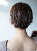癖毛を生かしたアレンジショート