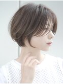 前髪長め大人ショートボブ20代30代40代【AIN.表参道】川原大地