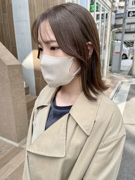 サク(Sac.) ヌーディベージュ×シースルーバング Sac.恵比寿 栃木優佑
