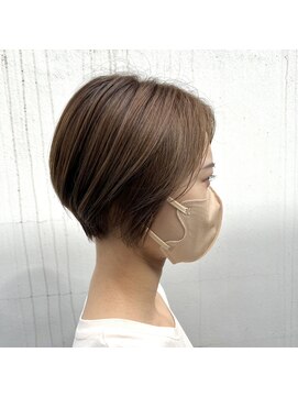 センスヘア(SENSE Hair) 透明感あるブラウンカラーのショートボブ！