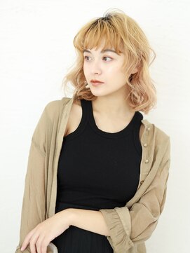 テトテ 門戸厄神店(tetote) 【tetote門戸厄神】スパイラルウェーブボブ  プラチナベージュ