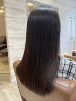 ラボヌールヘアー 宇都宮店(La Bonheur hair) パツっとロング×ショコラカラー【宇都宮駅/インナーカラー】