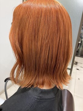 クロップ エス 茅ヶ崎本店(crop es) オレンジヘアー