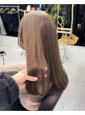 ミルクティーベージュ_レトロガーリー_ダブルカラー