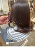 ピンクブラウン【カット+Wカラー+トリートメント13800円】