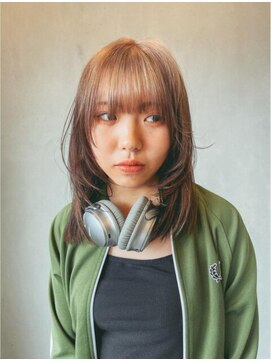 ラヴィズム 長岡店(LUVISM) 顔周りレイヤーダブルカラーボブおくれ毛前髪長岡新潟