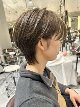 ラボー ノースプラザ店(LA'BO) 【LA'BO三浦】ウルフ/マレットショート/オリーブベージュ