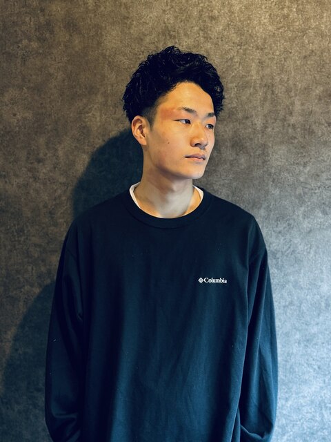 Cafe&Barber BASE×癖毛ベリーショート