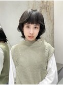 ショートウルフ/ブリーチなしカラー/ウルフカット