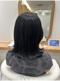 韓国風ブルーブラック透明感