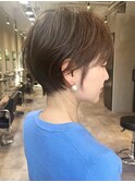 ショートヘア/前髪あり/髪質改善/白髪ぼかし/阪急豊中