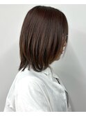 ＊ラフ柔らかボブ黒髪ミディアムロングウルフ前髪あり30代40代1