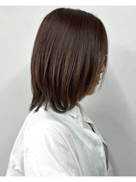 モリオ(morio) *ラフ柔らかボブ黒髪ミディアムロングウルフ前髪あり30代40代1