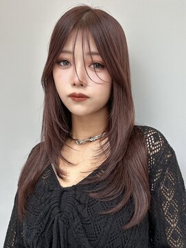 トリッカ シブヤ(TRICCA SHIBUYA) レイヤーカット/暖色カラー/秋カラー/シャギーレイヤー/10代