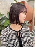 切りっぱなしボブ/グレージュ/20代30代r-6