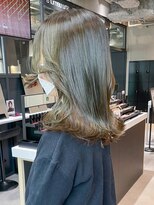 アルバム 銀座(ALBUM GINZA) 似合わせカットマロンベージュウェーブミディアム_ba496111