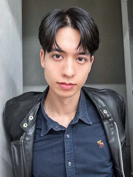 アルバム 渋谷パルコ(ALBUM) 刈り上げセンターパートフェザーショート韓国マッシュ_F0470