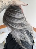 バレイヤージュ☆ホワイトシルバー