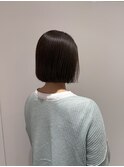 【湯田】アッシュベージュミニボブ