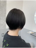 お手入れ簡単♪ショートボブ×ダークグレージュ