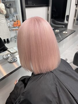 ペレ 栄店(PELE) イメチェン/ホワイトブロンド/外ハネボブ/美髪/栄