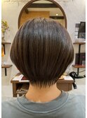 透け感大人ショートボブ