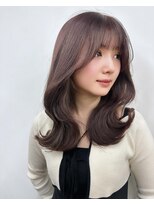 透明感ダークグレージュワンホンヘア髪質改善オルチャンヘア