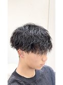 波巻きパーマ