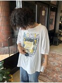 古着に似合うメンズパーマ