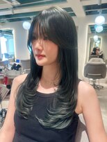 マインバイアフロートギンザ(MYNE by AFLOAT GINZA)&nbsp;レイヤーカット/オリーブグレージュ/銀座