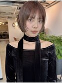 前上がりボブ